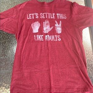 Funny Graphic Tee (Rock Paper Scissors)